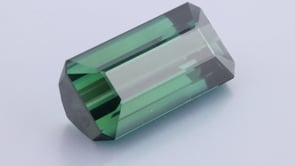 Green Blue Tourmaline 20.7x10.4mm Fancy Emerald Cut