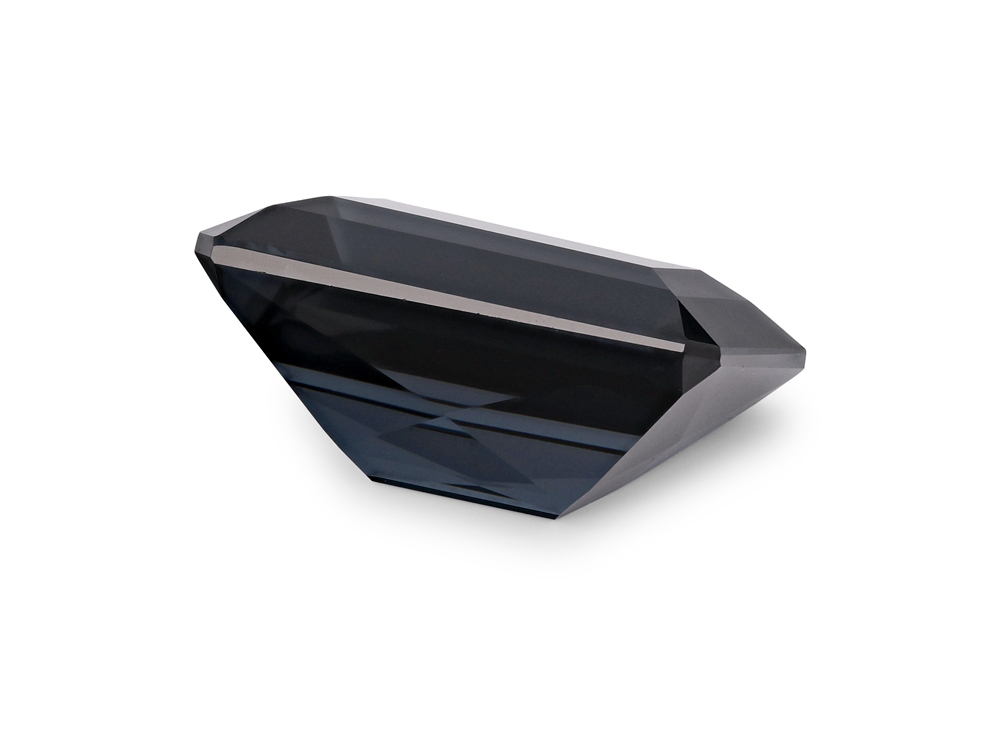 Spinel 13.1x9mm Emerald Cut Dark Grey Purple