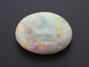 White Opal 25.5x21.5mm Oval Cabochon