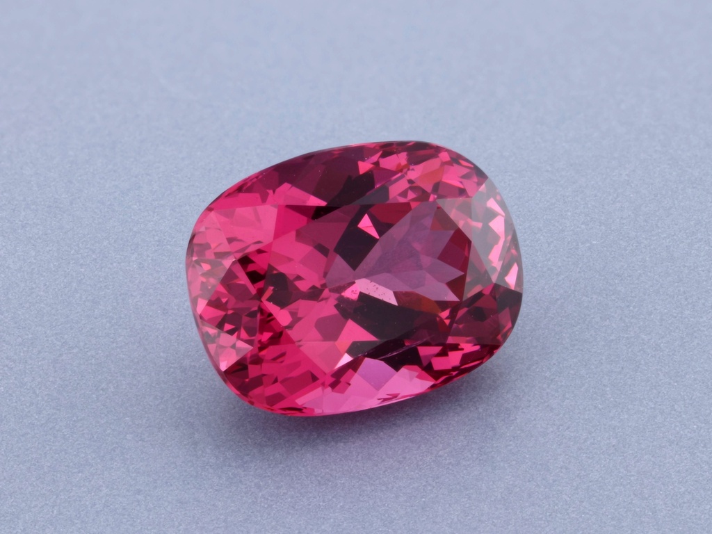 Spinel 8.7x6.6mm Cushion Pink Red