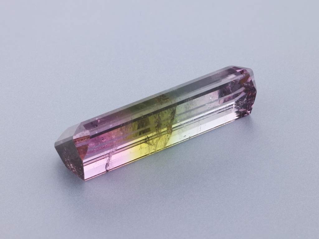 Tri Colour Tourmaline 23x8.25mm Emerald Cut