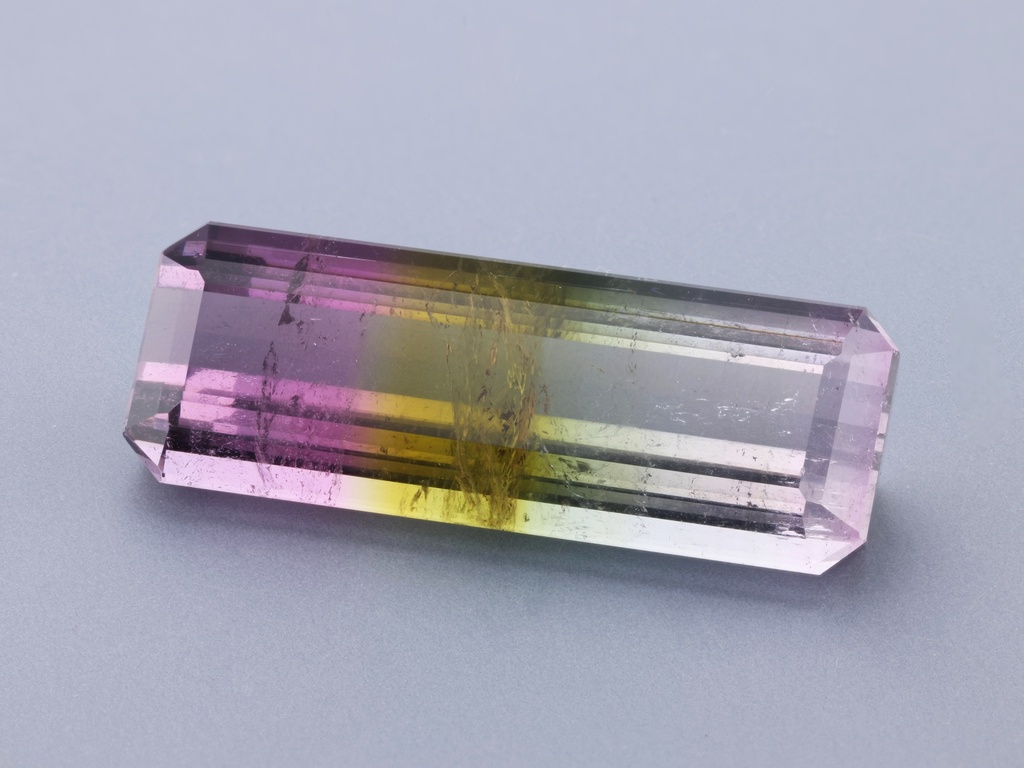 Tri Colour Tourmaline 23x8.25mm Emerald Cut