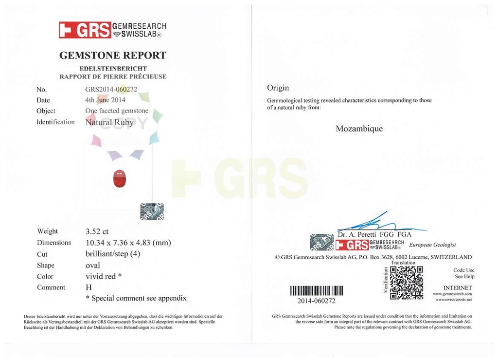 Mozambique Ruby 10.34x7.36mm Oval