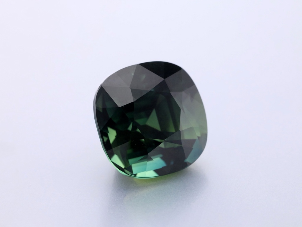 Unheated Parti Sapphire 10.39x10.36mm Cushion