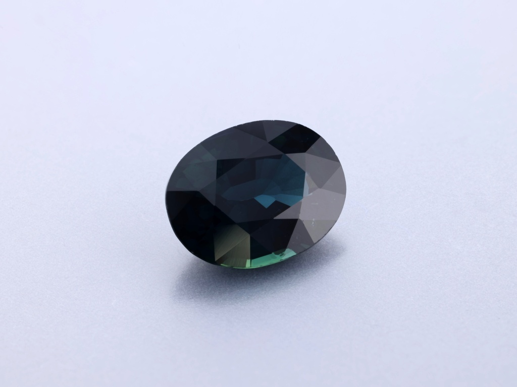 Australian Sapphire 7.9x6.1mm Oval Dark Blue