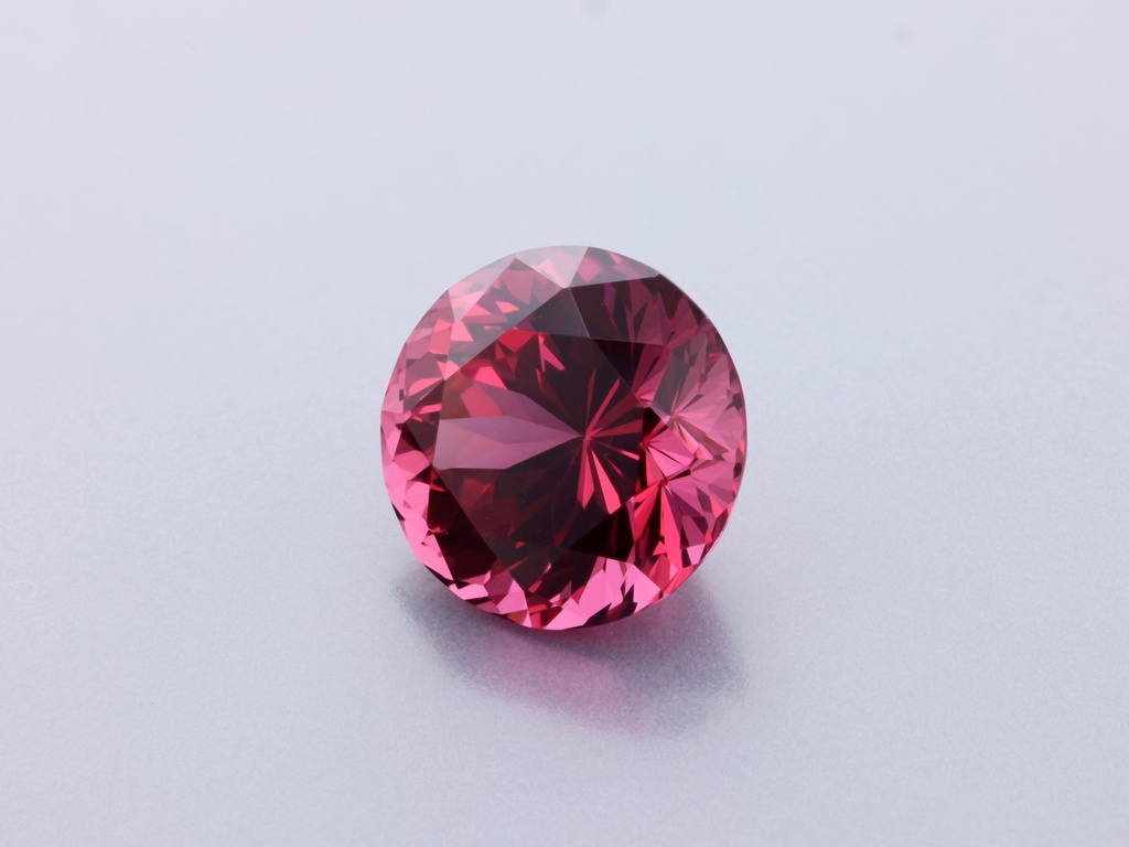 Spinel 8.40mm Round Orange Red
