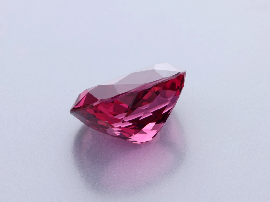 Spinel 8.7x6.6mm Cushion Pink Red