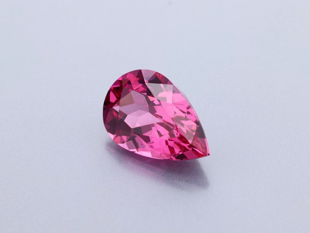 Spinel 8.8x5.9mm Pear Shape Pink