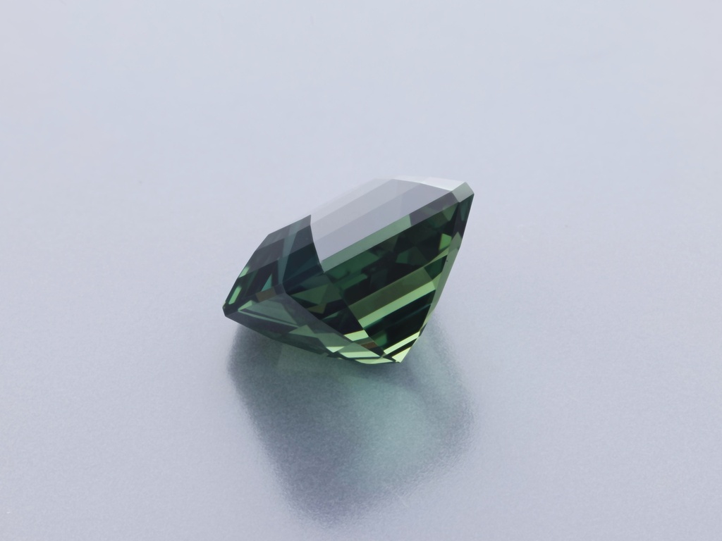 Madagascan Sapphire 8.01x7.96mm Emerald Cut Blue Green UNHEATED