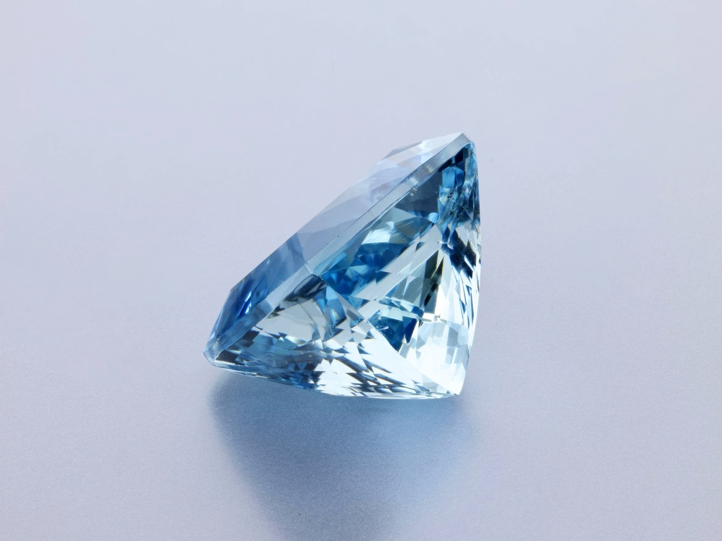 Aquamarine 13.80mm Square Cushion Dark Blue