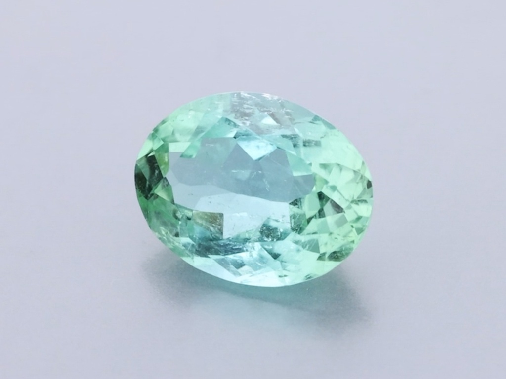 Green Tourmaline 7.62x5.83mm Oval 'Paraiba Type'