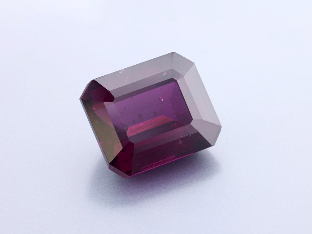 Rhodolite Garnet 12.65x10.6mm Emerald Cut