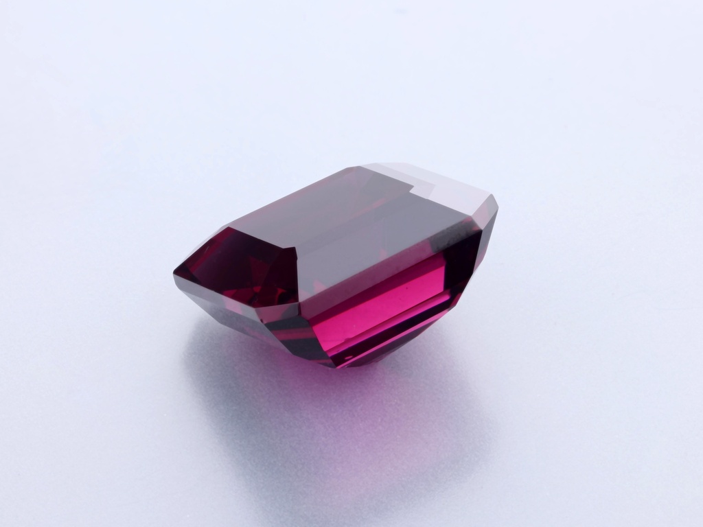 Rhodolite Garnet 11.1x11.05mm Square Emerald Cut
