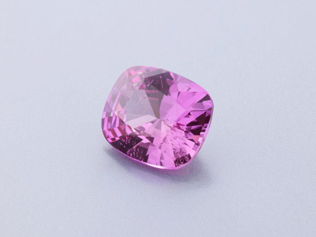 Pink Sapphire 7.4x6.3mm Cushion UNHEATED