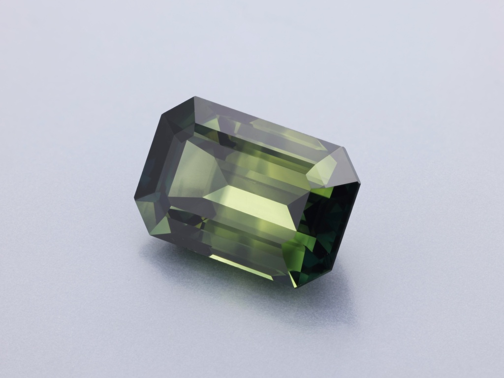 Parti Sapphire 11.71x7.75mm Emerald Cut UNHEATED