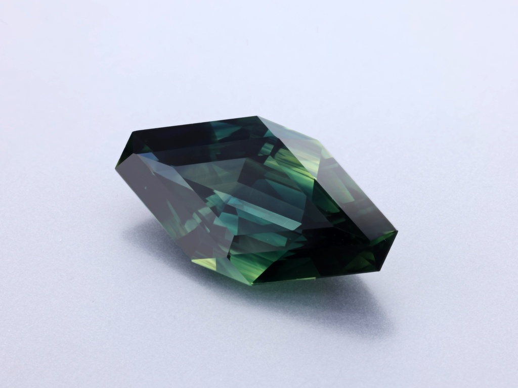 Unheated Australian Parti Sapphire 15.09x8mm Fancy