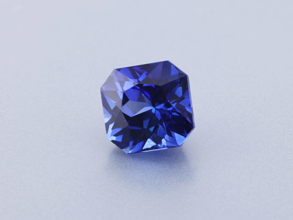 Ceylon Sapphire 5.4x5.2mm Radiant Cut Deep Blue