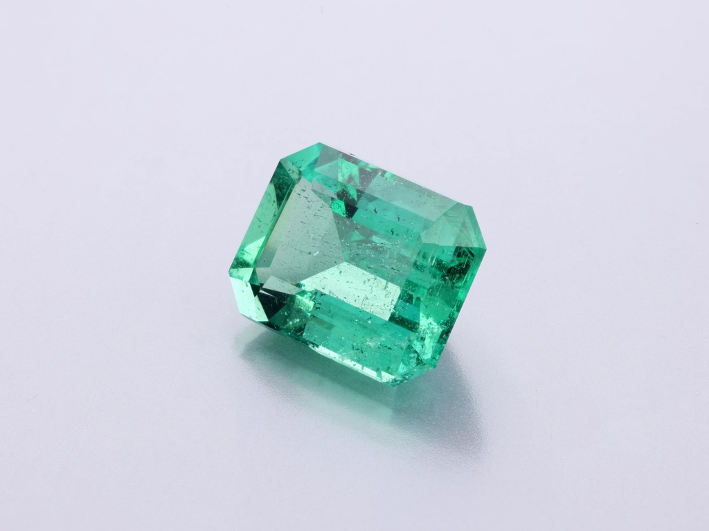 Zambian Emerald 7.8 x6.1 x 4.3mm Emerald Cut