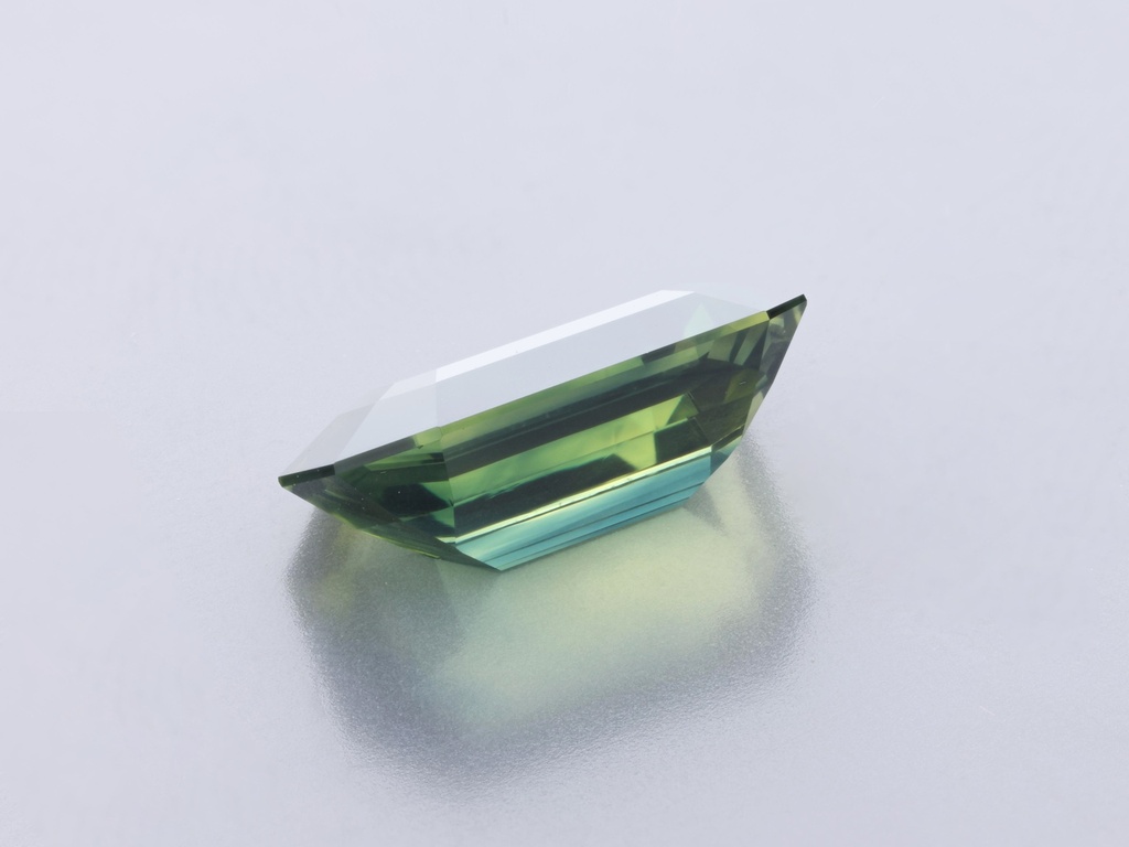 Parti Sapphire 8.86 x 5.81 x 3.56mm Emerald Cut