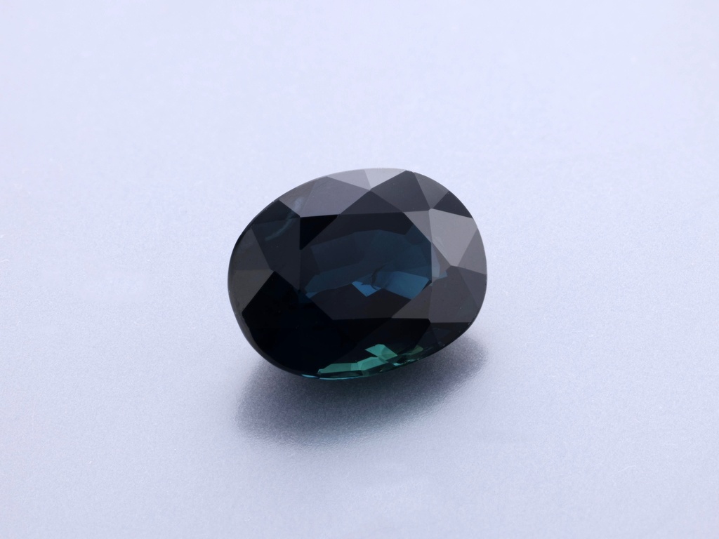 Australian Sapphire 9x6.9mm Oval Dark Blue