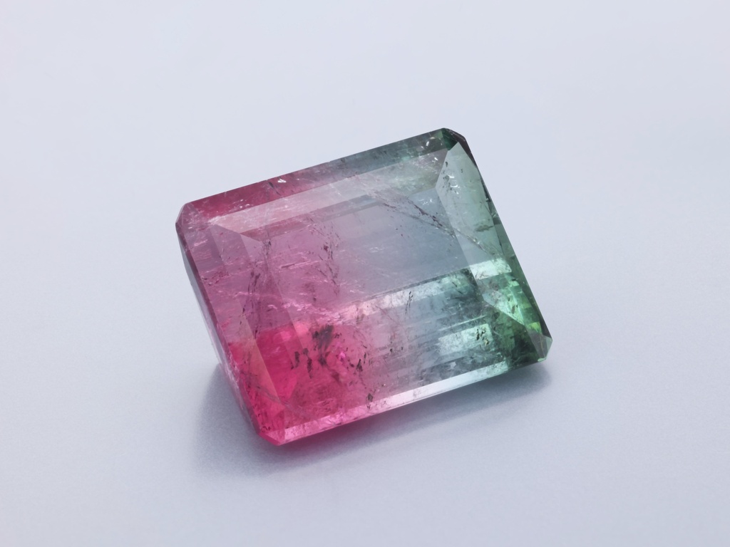 Watermelon Tourmaline 19.5x15.8mm Emerald Cut