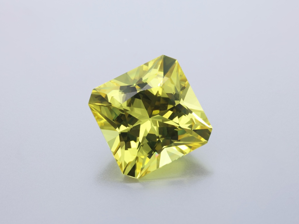 Unheated Yellow Sapphire 10.49x10.43mm Radiant Cut