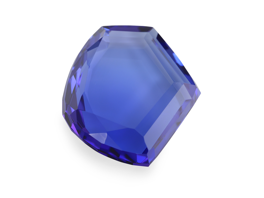 Tanzanite 16.5x14.8mm Faceted Geometric Edge Slice