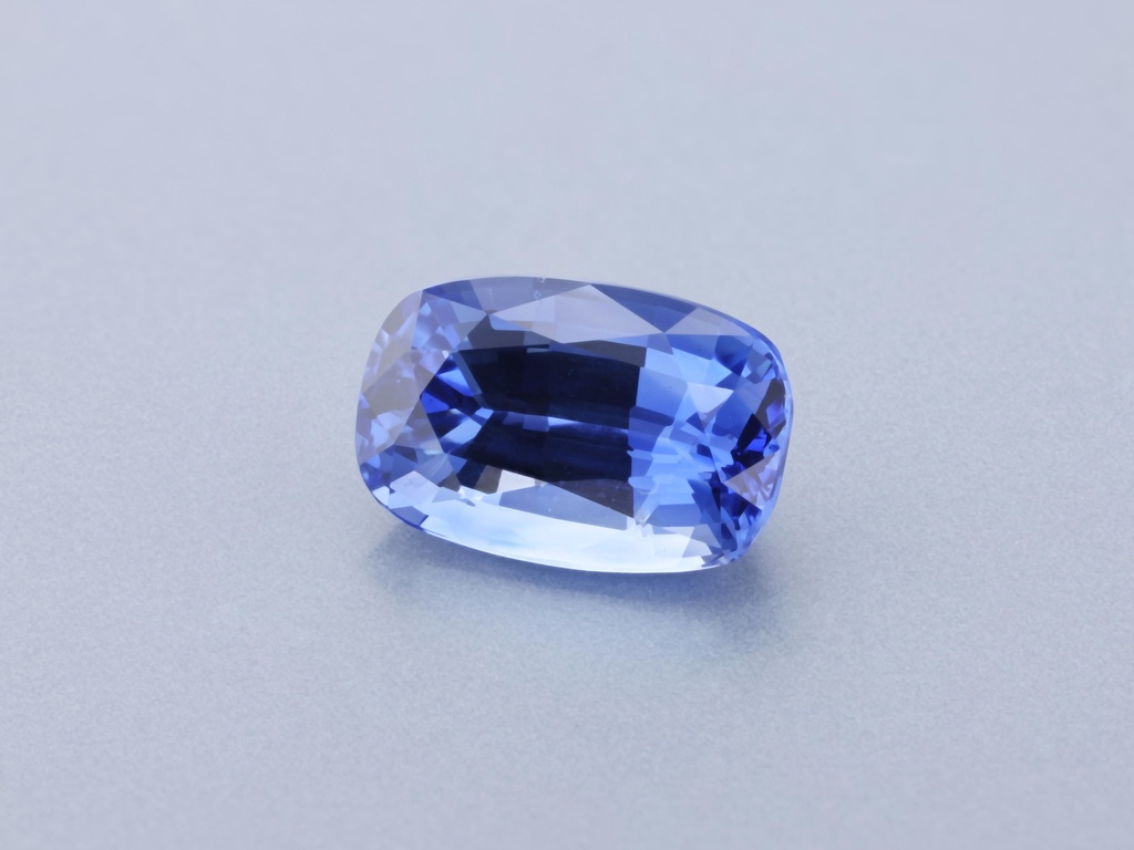 Ceylon Sapphire 7.5x4.9mm Cushion Mid Light Blue