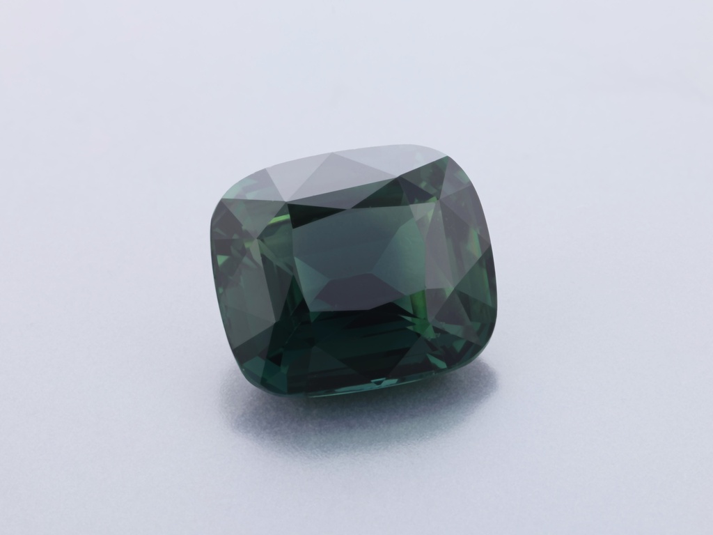 [SPAX3748] Sapphire 8.61x7.47mm Cushion Teal
