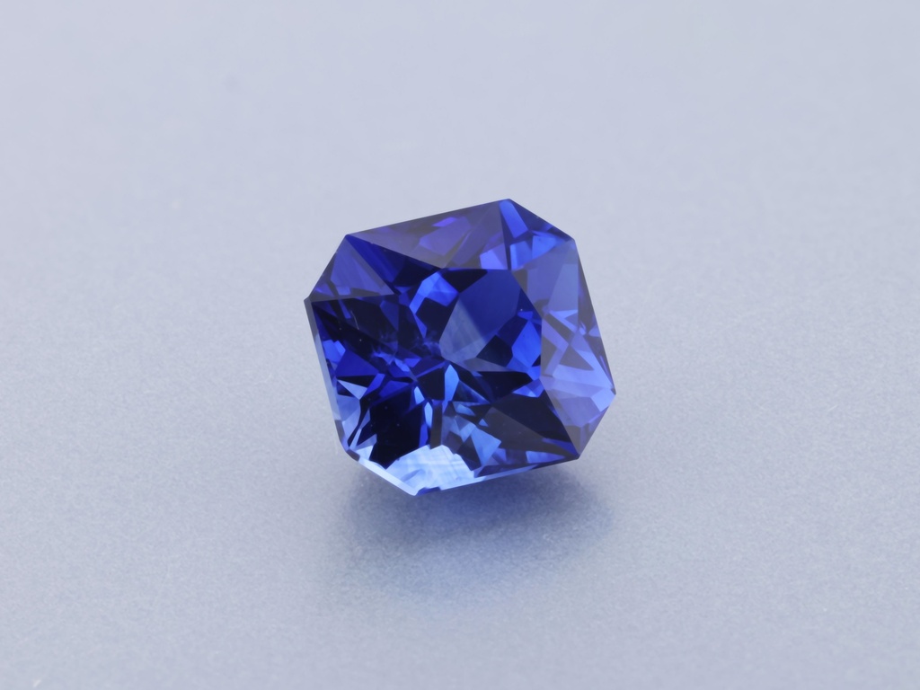 Ceylon Sapphire 5.4x5.2mm Radiant Cut Deep Blue
