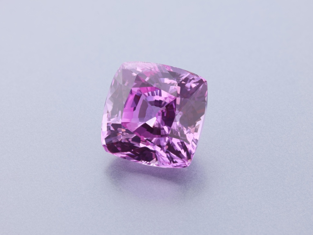 Pink Sapphire 7x6.95mm Square Cushion UNHEATED