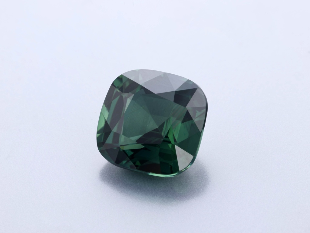 Sapphire 7.6x7.5mm Cushion Teal