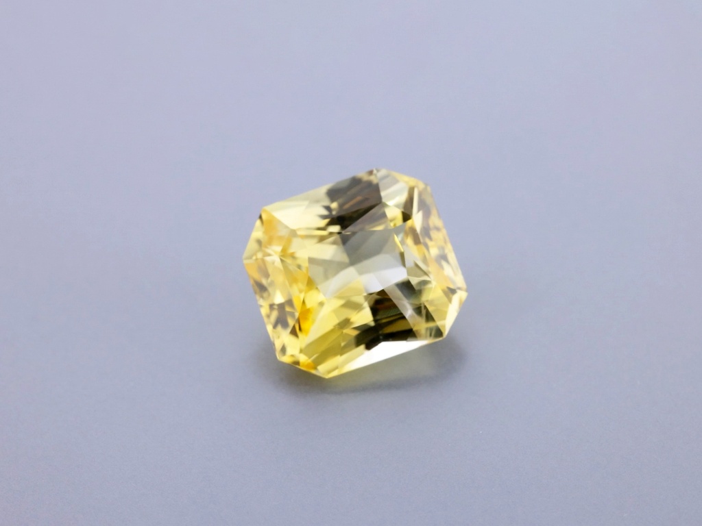 Sri Lankan Yellow Sapphire 10.59x9.69mm Radiant Cut UNHEATED