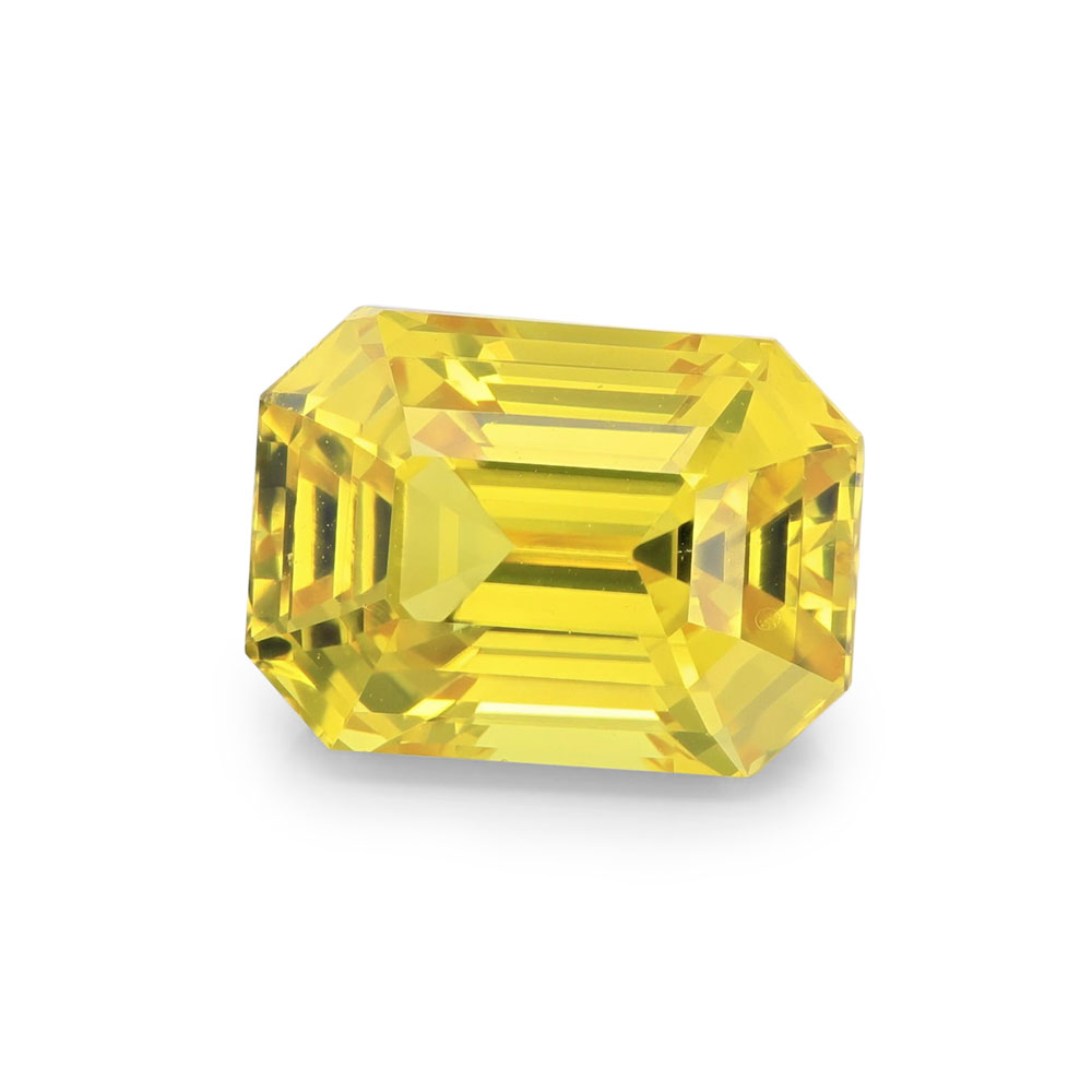 Madagascan Yellow Sapphire 8.8x6.4mm Emerald Cut UNHEATED