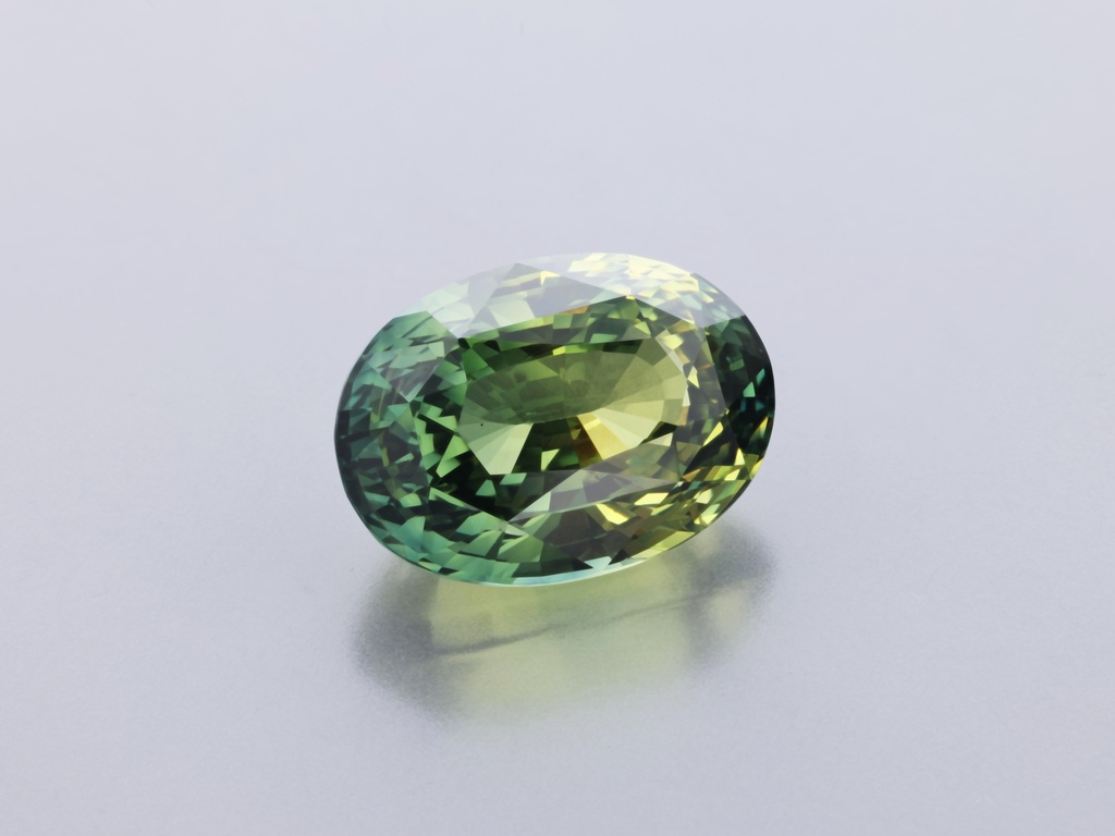 [SMVB1007X1] Unheated Parti Sapphire 10.27x7.38mm Oval