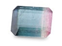 Tri Colour Tourmaline 13.6x10.5mm Emerald Cut