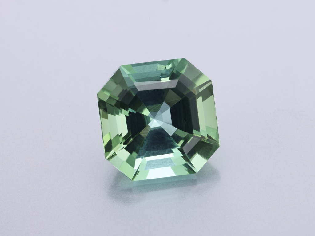 Green Tourmaline 8.80mm Square Emerald Cut