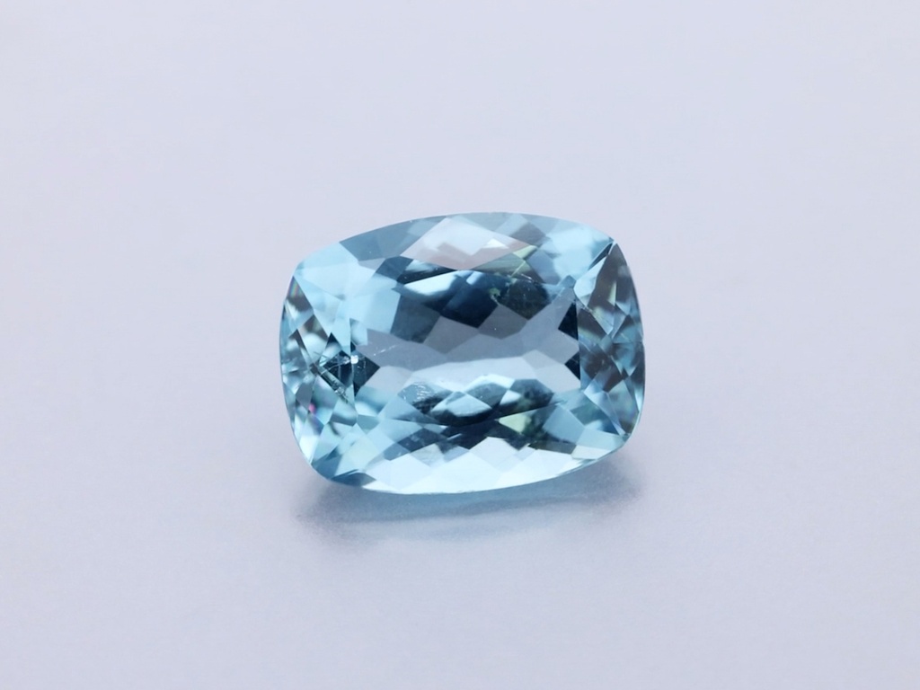[UMAB0907X1] Blue Tourmaline 9.14x6.99mm Cushion 'Paraiba Type'