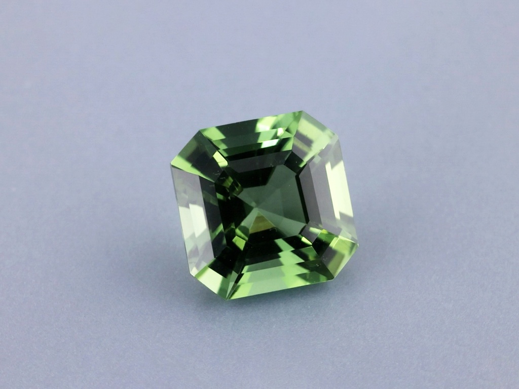 Green Tourmaline 10mm Square Emerald Cut