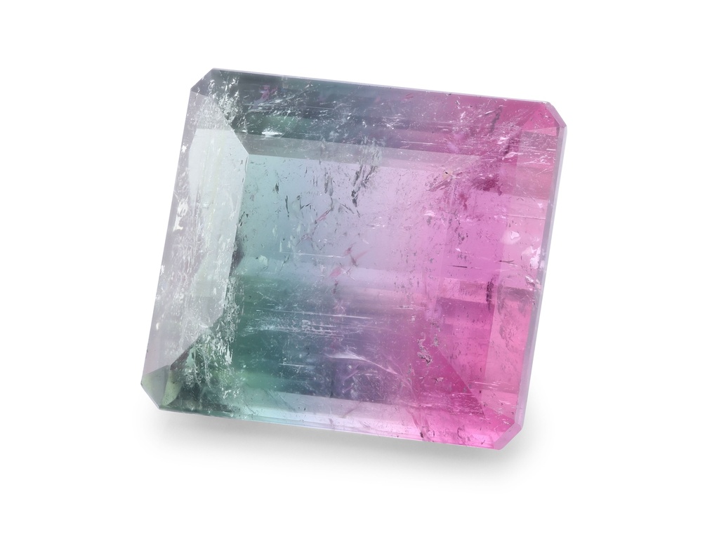 Multi-Colour Toumaline 16.90 × 15.00 x 9.15mm Emerald Cut