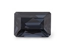 Spinel 13.1x9mm Emerald Cut Dark Grey Purple