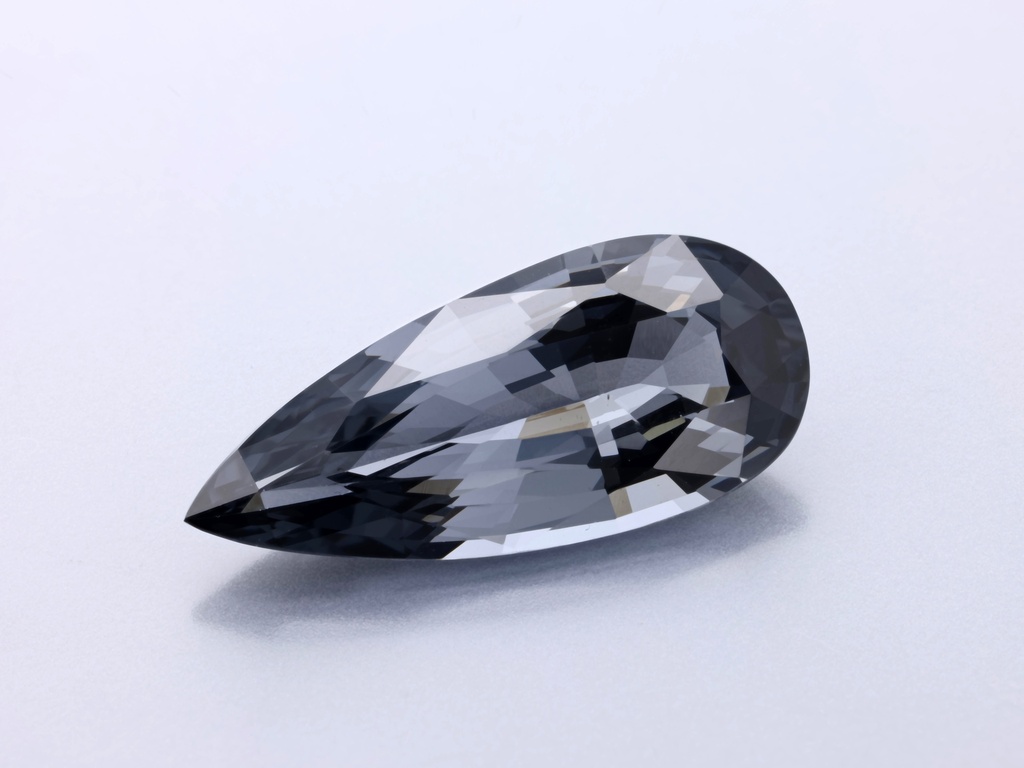 Spinel 16.65x7.4mm Pear Shape Dark Purple