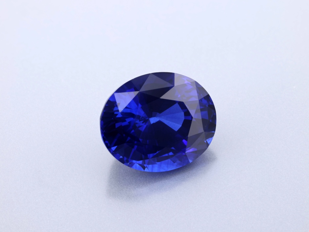 [SCVB1109X1] Ceylon Sapphire 11.4x9.4mm Oval Royal Blue