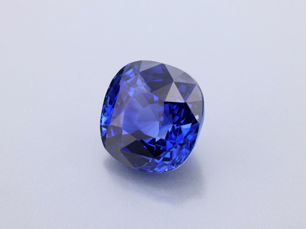 [SCAB1000X2] Ceylon Sapphire 10.38x10.7mm Cushion Blue