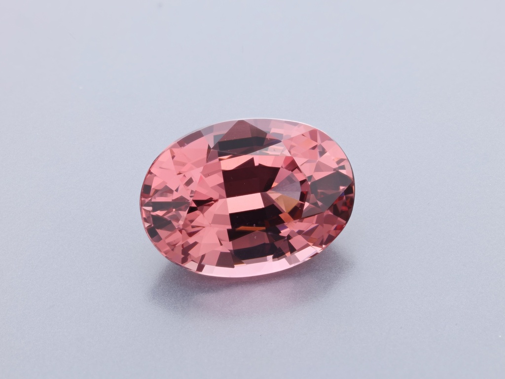 [LPVB1007X1] Spinel 10.04x7.27mm Oval Orange Pink