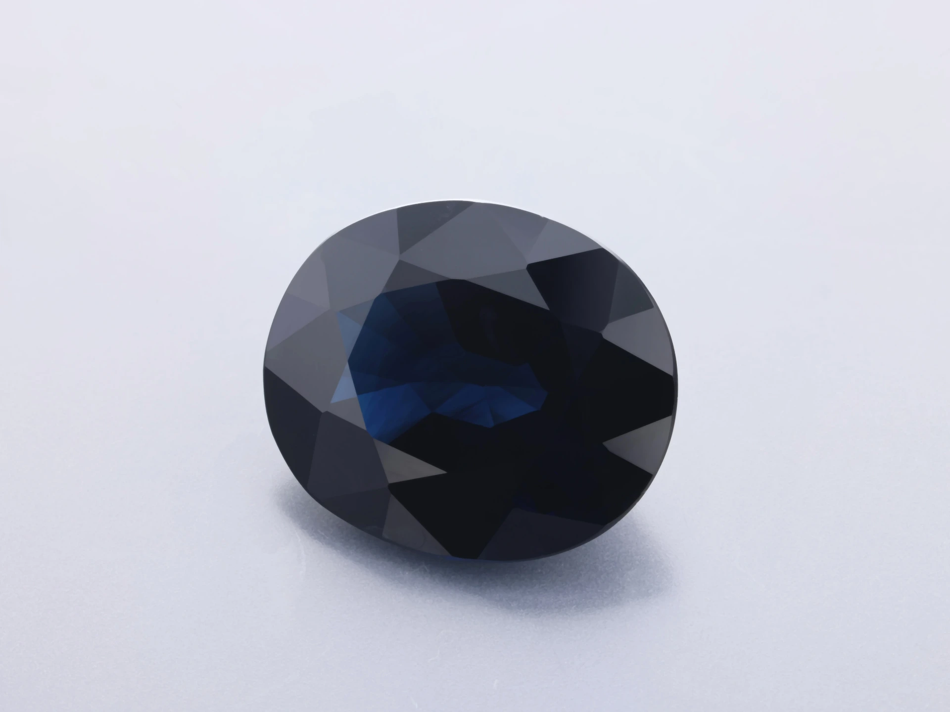 Australian Sapphire 11.9x9.9mm Oval Dark Blue