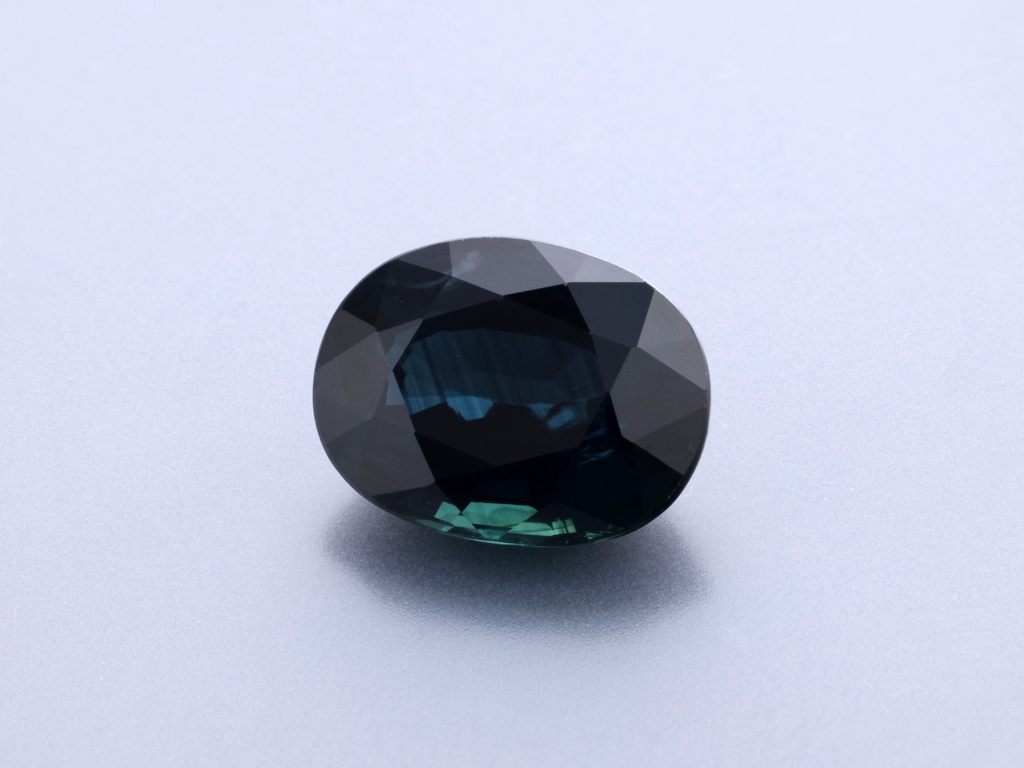 Australian Sapphire 9x6.9mm Oval Dark Blue