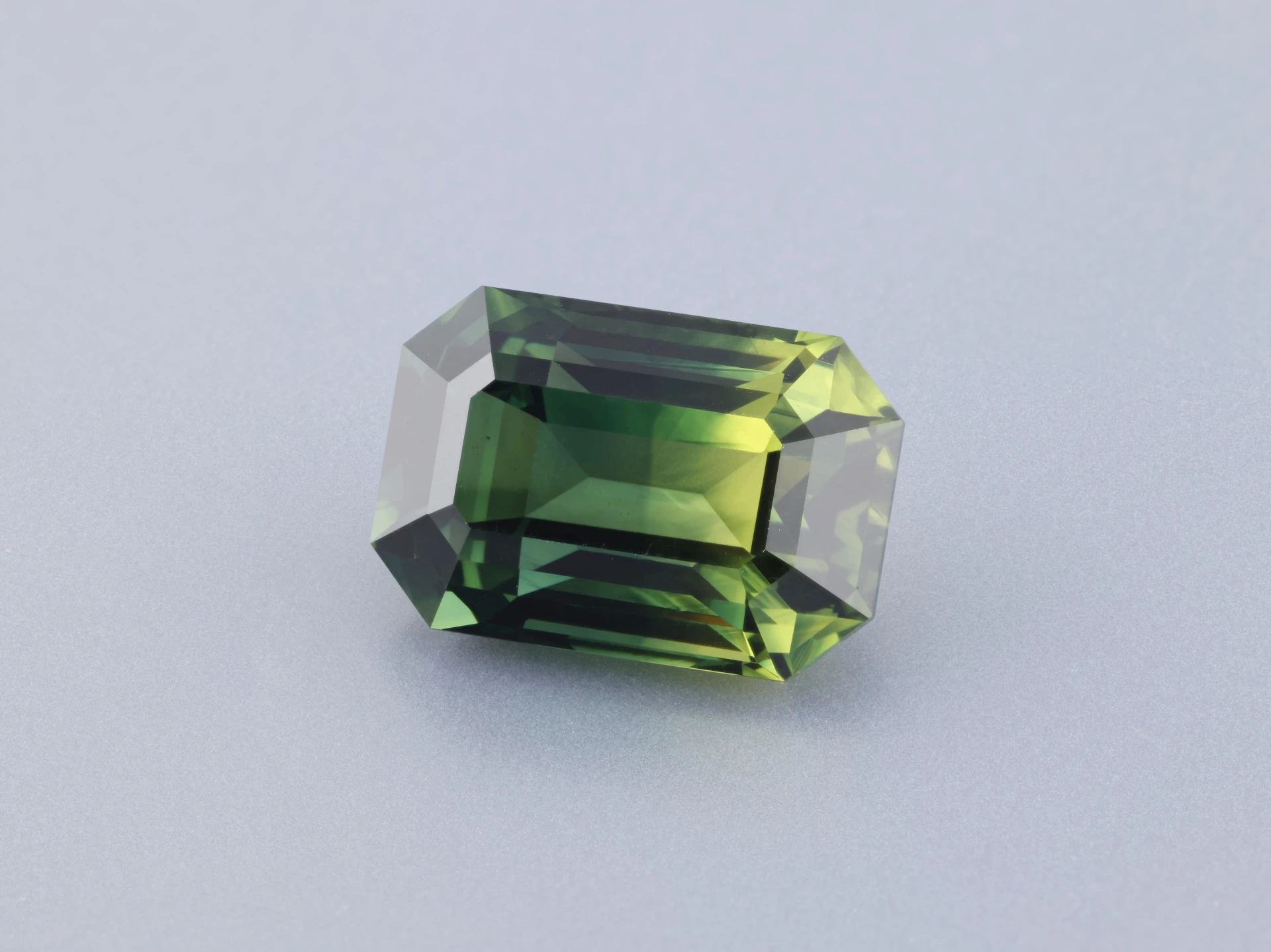 Parti Sapphire 11.80 x 7.99 x 6.34mm Emerald Cut