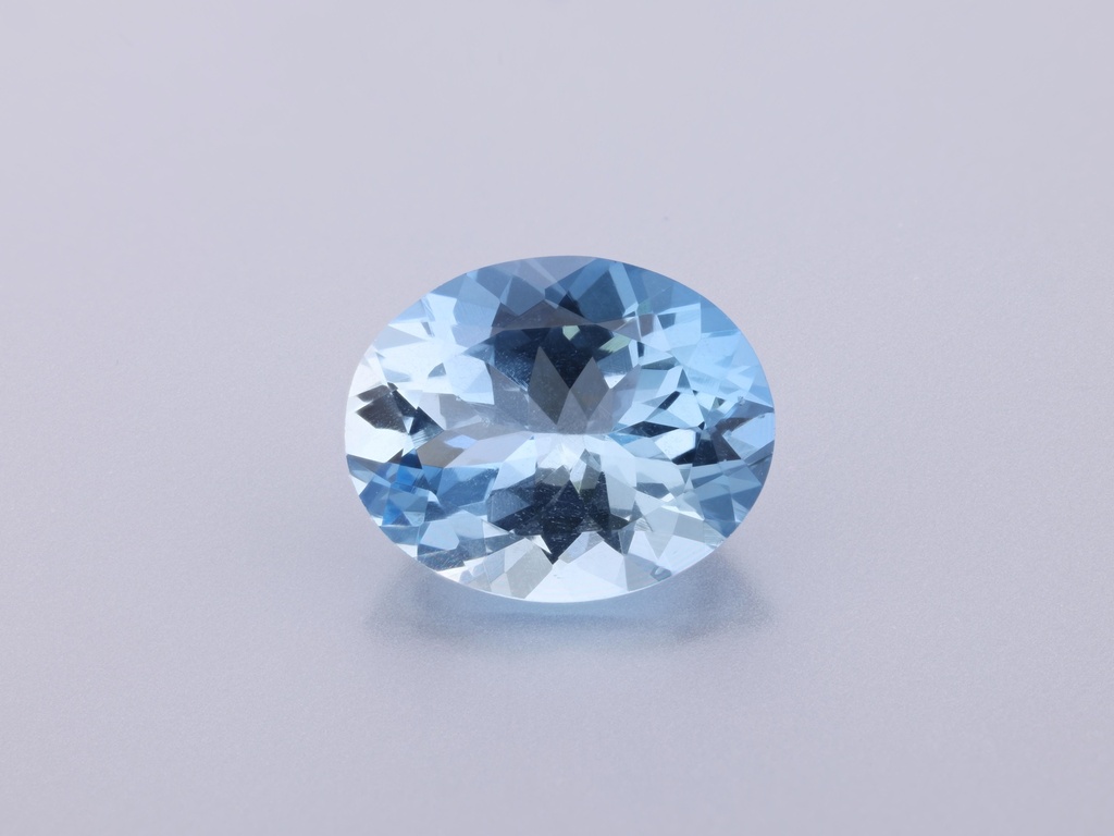 Aquamarine 10x8mm Oval Dark Blue