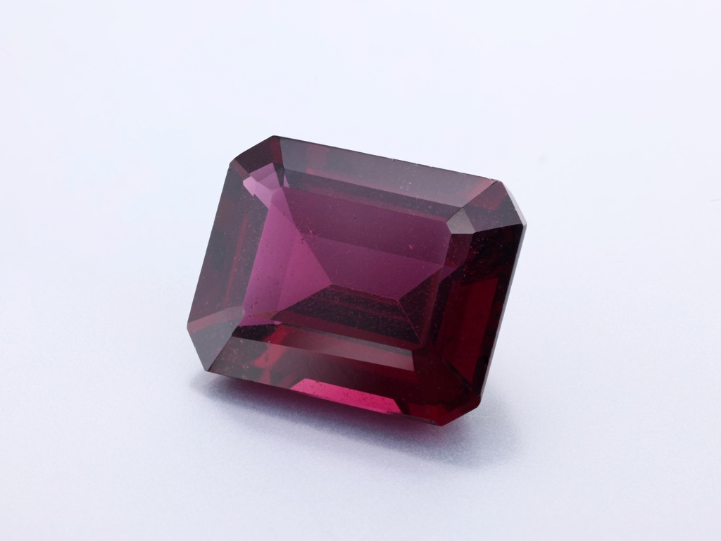 Rhodolite Garnet 12.05x9.55mm Emerald Cut